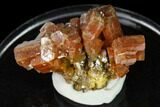 Vanadinite With Calcite Crystals - Apex Mine, Mexico #165335-2